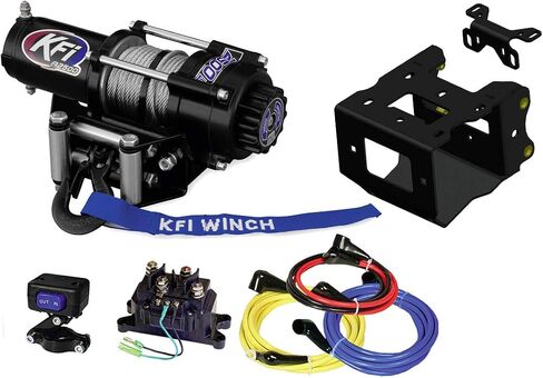 KFI Products A2500-R2 2500LB WINCH و 101840 WINCH MOUNT KIT للفترة 2010-2014 PORLIS Sportsman 550 Touring ATV in Saudi Arabia