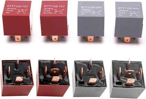 ترحيل مضاد للماء 4/5pin DC 24V 12V 80A ترحيل سيارة أوتوموتيف تابع (رمادي 80A 24V 5PIN) in Kuwait