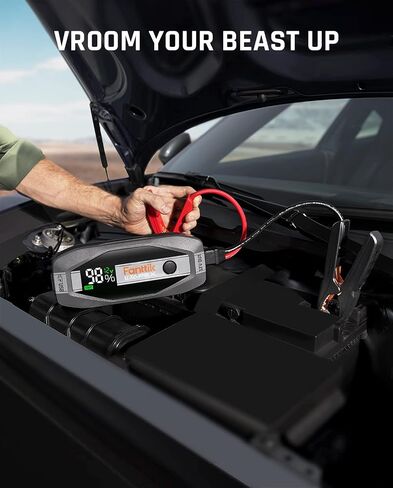 Fanttik T8 APEX 2000 Amp Jump Starter, 20000mAh Car Battery Pack for Up to 8.5L Gasoline and 6L Diesel Engines with LED Display, 65W PD Fast Charger,12V Extreme Safe Lithium Portable Jump Starter in Saudi Arabia