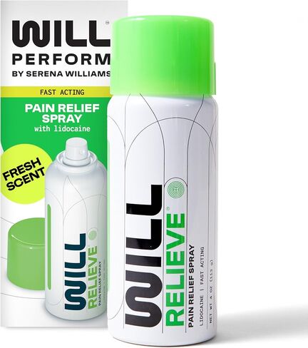 Fast Acting Pain & Itch Relief Spray by Serena Williams, Lidocaine Spray for Itch & Pain Relief with Arnica & Botanicals, Numbing Spray for Insect Bites, Knee, Back,4oz | HSA FSA Eligible in Saudi Arabia