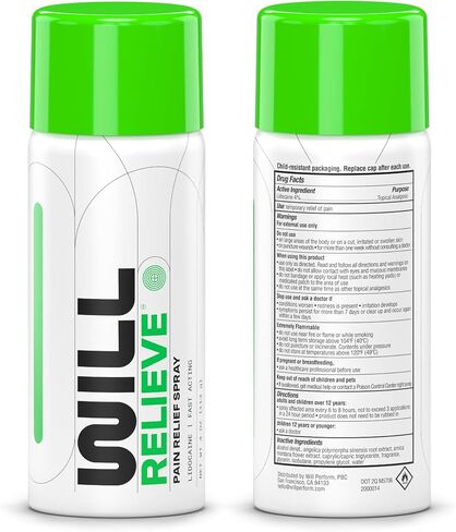 Fast Acting Pain & Itch Relief Spray by Serena Williams, Lidocaine Spray for Itch & Pain Relief with Arnica & Botanicals, Numbing Spray for Insect Bites, Knee, Back,4oz | HSA FSA Eligible in Saudi Arabia