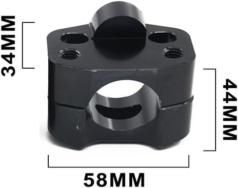 Motorcycle Dirt Bike Handlebar 1 1/8" 28mm with Foam Pad Handle Bar Grips Mount Universal for Motocross Dirt Pit Bike ATV Black in Saudi Arabia