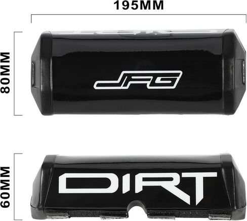 Motorcycle Dirt Bike Handlebar 1 1/8" 28mm with Foam Pad Handle Bar Grips Mount Universal for Motocross Dirt Pit Bike ATV Black in Saudi Arabia