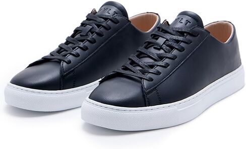 Men’s Everyday Sneakers – Casual Lace-Up Shoes with Rubber Sole, Lightweight Leather Footwear, Walking Comfort, Travel Ready in Saudi Arabia