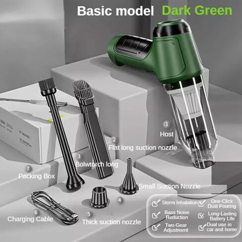 Airifly - AirifyPro Car Vacuum, Airifly Pro V2 and V3- Portable Air Blower, Airified Pro Car Vacuum 95000pa, 7 in 1 High Power Handheld Vacuum Cordless(Black) in Kuwait