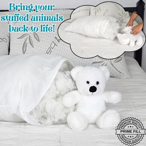 Polyester Fiber Fill (8 Pounds), Couch Cushion Filling, Stuffing for Stuffed Animals & Toys, High Resilience Fill Fiber, Oeko-TEX Certified Fiber Fill in Saudi Arabia