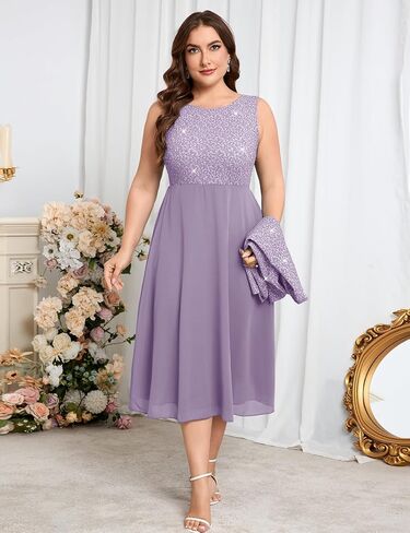 Zomva Plus Size Mother Farmly of the Bride Bride with Jacket 2 قطعة شيفون A-Line Dress Guest in Kuwait