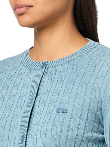 Lacoste Women's Women Effect Cable Cardigan Cardigan in Saudi Arabia