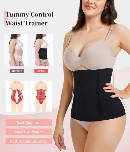 Aosboei الخصر مدرب Shapearwear السيطرة على الخصر Cincher حزام الجسم المشكل ما بعد الولادة حزام البطن in Kuwait