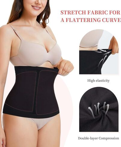 Aosboei الخصر مدرب Shapearwear السيطرة على الخصر Cincher حزام الجسم المشكل ما بعد الولادة حزام البطن in Kuwait