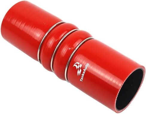 درجة حرارة عالية TMKOOL 4 طبقات معززة 3 بوصات ID مستقيم مبرد الهواء CAC خرطوم مقرنة سيليكون 8 بوصات طول 100 رطل لكل بوصة مربعة أقصى ضغط (3 بوصات أسود) in Kuwait