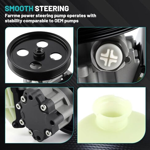 20-312P1 Power Steering Pump with Pulley Fit for Ford F150 04-08,Expedition 03-06,for Lincoln Mark LT 06-08,Navigator 03-06 4.6L 5.4L V8 Automotive Replacement Power Steering Pumps 6L3Z3A674B in Saudi Arabia