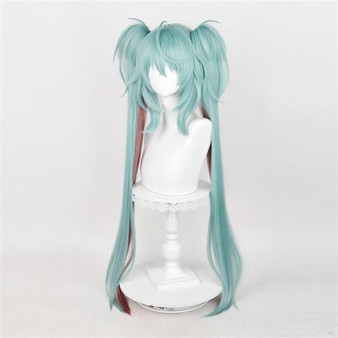 Anime Wig - Red Double Ponytails Synthetic Heat Resistant Wig for Cosplay & Role Play in Saudi Arabia