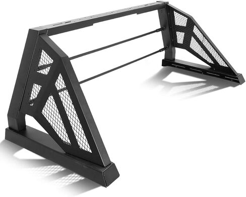 DNA Motoring TCRB-001 Aluminum Truck Bed Roll Bar + Roof Cargo Rack Assembly Compatible with 07-18 Tundra Styleside Model , Black in Saudi Arabia