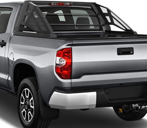DNA Motoring TCRB-001 Aluminum Truck Bed Roll Bar + Roof Cargo Rack Assembly Compatible with 07-18 Tundra Styleside Model , Black in Saudi Arabia