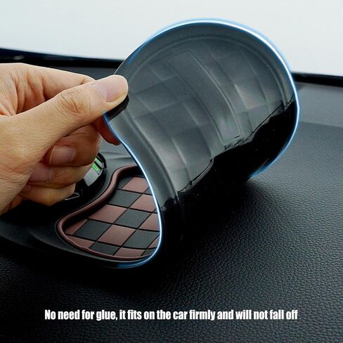 S-SNAIL-OO Multifunction Car Anti-Slip Mat, Multifunction Car Dashboard Mobile Phone Holder with Temporary Parking Number Pad for Phones, Sunglasses, Keys, Gadgets (Gray-Black) in Saudi Arabia