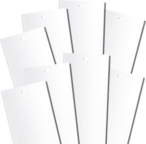 White Vertical Blinds Replacement Slats, for Doors and Windows. Easy Install Standard Replacement, 82.5" Long x 3.50" Wide (10) in Saudi Arabia