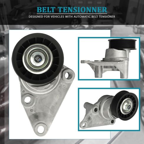 Irontek 38158 حزام توتر تجميع البكرة الملائمة لكاديلاك 2002-2003 Escalad ، Fit for Chevrolet (1999-2008 Silverado 1500) ، Fit for GMC (2005-2006 Savana 1500/2000 Sierra 2500) #12580296 45843 in Saudi Arabia