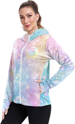 Women's Sun Protection Shirt Checked Print Cooling Long Sleeve in Saudi Arabia