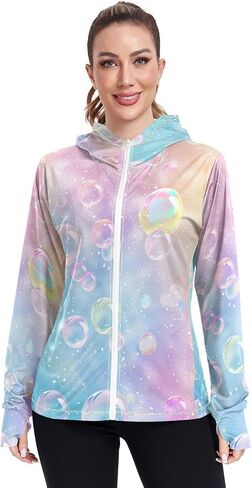 Women's Sun Protection Shirt Checked Print Cooling Long Sleeve in Saudi Arabia