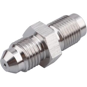 Inverted Flare 7/16 x 24 to Male -4 AN Restrictor " 1mm " Stainless Steel (Garrett Turbo Oil Feed) in Kuwait