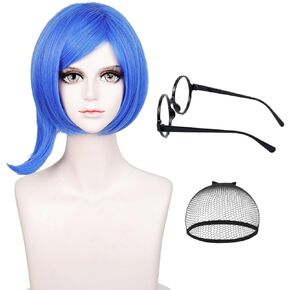 LABEAUTÉ Max Beauty Green Cosplay Wig with Bangs for Women Straight Mint Anime Cosplay Halloween Party Hair Wig + Free Cap in Kuwait