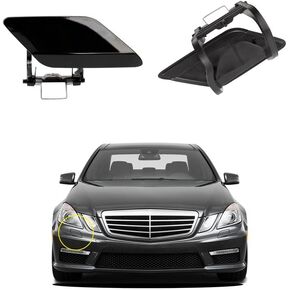 Car Front Bumper Headlight Washer Nozzle Cover Cap Compatible with Mercedes Benz E-Class W212 E300 E350 E400 E550 2008 2009 2010 2011 2012 2013 Headlight Cleaning Cover 2128600208 Water Spray Cover in Saudi Arabia
