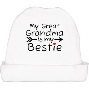 inktastic My Great Grandma is My Bestie Baby Beanie Hat in Saudi Arabia