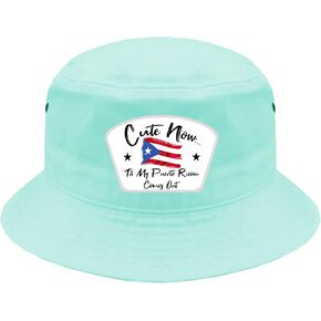 'Til My Puerto Rican Comes Out Country Rico Flag Pride Heritage Adult Fitted Bucket Hat in Saudi Arabia