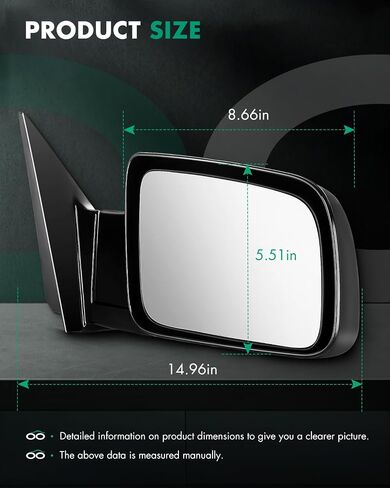 SCITOO Side View Mirrors fit For 1992 1993 1994 For Chevy Blazer 1988-1999 Pickup Truck 1992-1999 Suburban Power Control Manual Folding Exterior Mirrors GM1320122 GM1321122 in Saudi Arabia