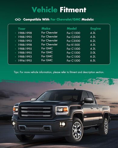 SCITOO Side View Mirrors fit For 1992 1993 1994 For Chevy Blazer 1988-1999 Pickup Truck 1992-1999 Suburban Power Control Manual Folding Exterior Mirrors GM1320122 GM1321122 in Saudi Arabia