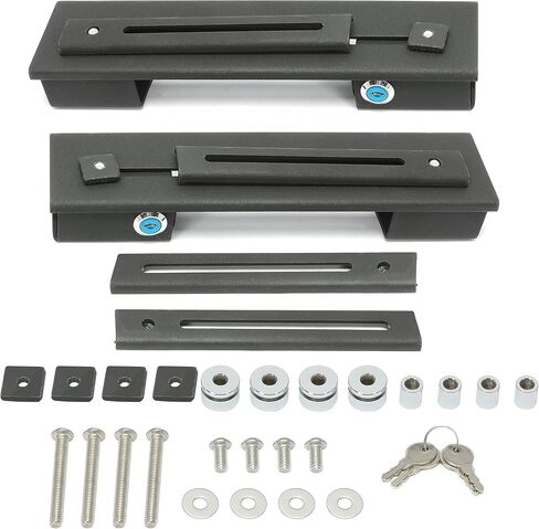 KUAFU Universal Black Hard Saddle bags Detachable Quick Release Mounting Brackets Compatible With Harley Davidson Dyna in Saudi Arabia