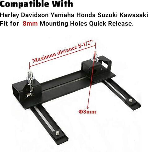 KUAFU Universal Black Hard Saddle bags Detachable Quick Release Mounting Brackets Compatible With Harley Davidson Dyna in Saudi Arabia