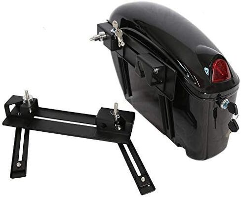 KUAFU Universal Black Hard Saddle bags Detachable Quick Release Mounting Brackets Compatible With Harley Davidson Dyna in Saudi Arabia