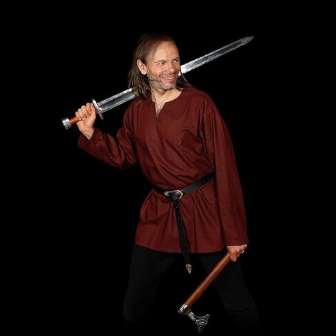 Mythrojan "Raider" Canvas Tunic 100 ٪ Cotton Meding Viking Knight SCA LARP in Kuwait