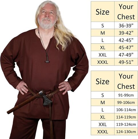 Mythrojan "Raider" Canvas Tunic 100 ٪ Cotton Meding Viking Knight SCA LARP in Kuwait