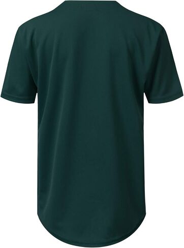 Mersenne Men's Baseball Jersey Button Down Short Sleeve Shirts in Saudi Arabia