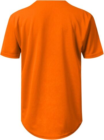 Mersenne Men's Baseball Jersey Button Down Short Sleeve Shirts in Saudi Arabia