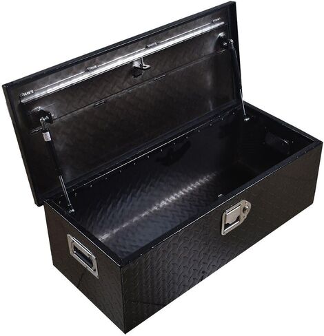 30" Aluminum Black Truck Pick Up Tool Box Trailer Rv Storage Organizer Underbody APO184344 in Saudi Arabia