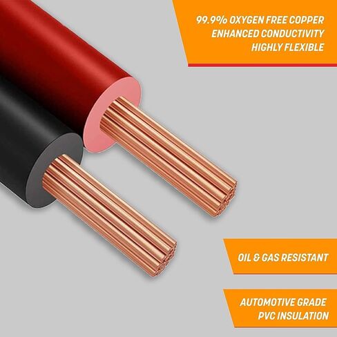 GS Power 100% Copper 16 AWG (American Wire Gauge) Automotive Primary Wire 4 Roll Color Combo (100 Feet Roll, 400 FT Total) for Low Voltage Car Audio Video Stereo Trailer Harness Wiring in Kuwait