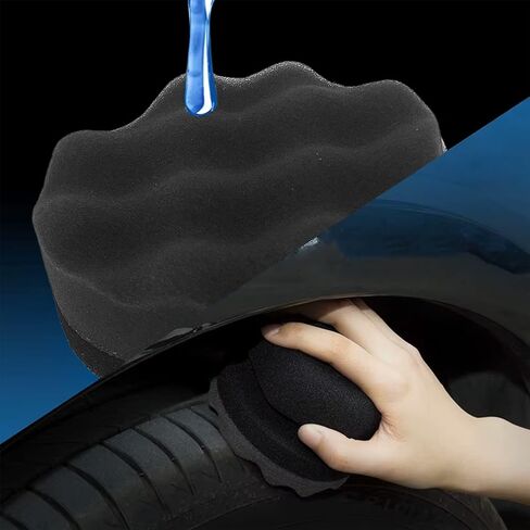 الإطارات Hex Grip Applicator ، 4 PCS Tyre Shine Brush Car تفصيلًا in Saudi Arabia