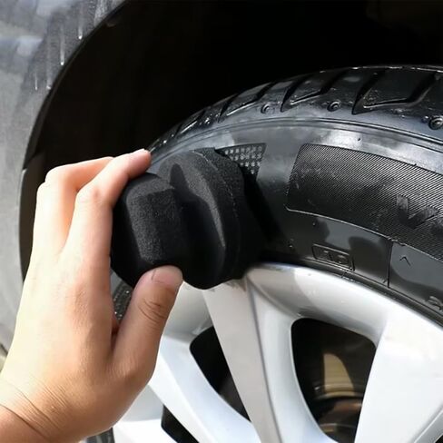 الإطارات Hex Grip Applicator ، 4 PCS Tyre Shine Brush Car تفصيلًا in Saudi Arabia