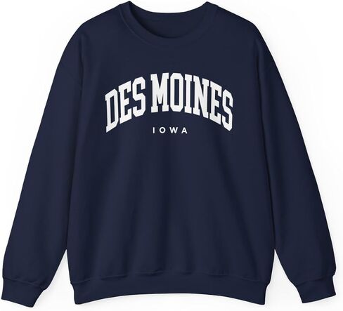 Des Moines Iowa Adult Unisex Crewneck Sweatshirt in Saudi Arabia