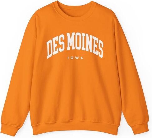 Des Moines Iowa Adult Unisex Crewneck Sweatshirt in Saudi Arabia