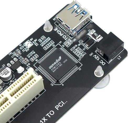 PCIe to PCI Adapter Card,PCI Express x1 to PCI Converter,PCI-e Extender Card for Desktop External Capture Card Sound Card Expansion in Kuwait