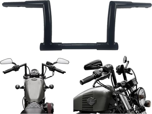 Golss Black 8 "Rise 1.25" Ape Hanger Bold Handlebar for Harley Softail Flst Fxst Custom Sportster XL Road Road King 55800431 in Saudi Arabia