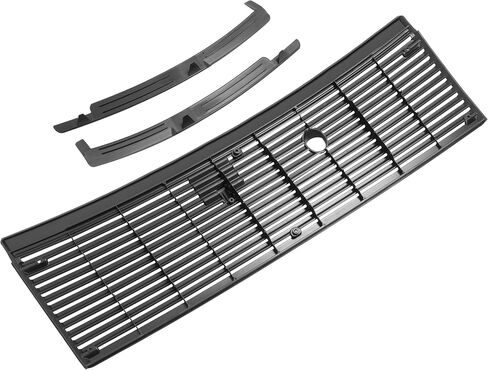 Kuafu Cowl Vent Grille W/Lowershield Mindsield Multings متوافق مع 1983-1993 Ford Mustang Wiper Cowl و Perver Cowlapling صب البلاستيك الأسود in Saudi Arabia