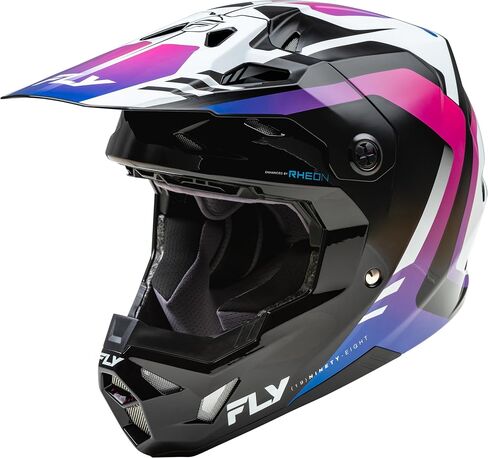 Fly Racing 73-0039L Formula Cp Krypton Helmet White/Black/Purple Lg in Saudi Arabia