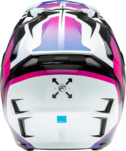 Fly Racing 73-0039L Formula Cp Krypton Helmet White/Black/Purple Lg in Saudi Arabia