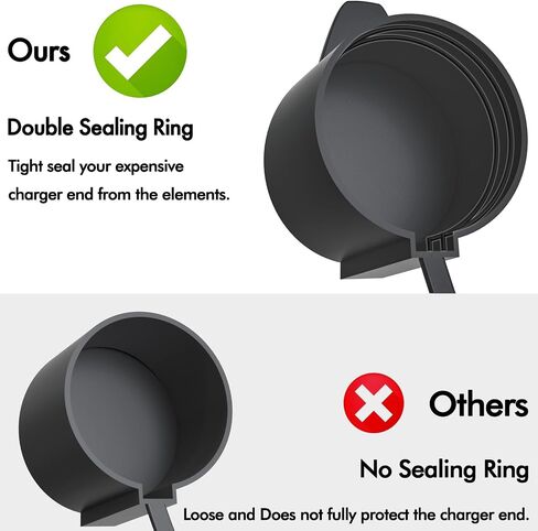 EV Charger Cover for Tesla Charge Port Protector, Silicone Dust Cap for Tesla Charger End, Step Design Easy On/Off in Saudi Arabia